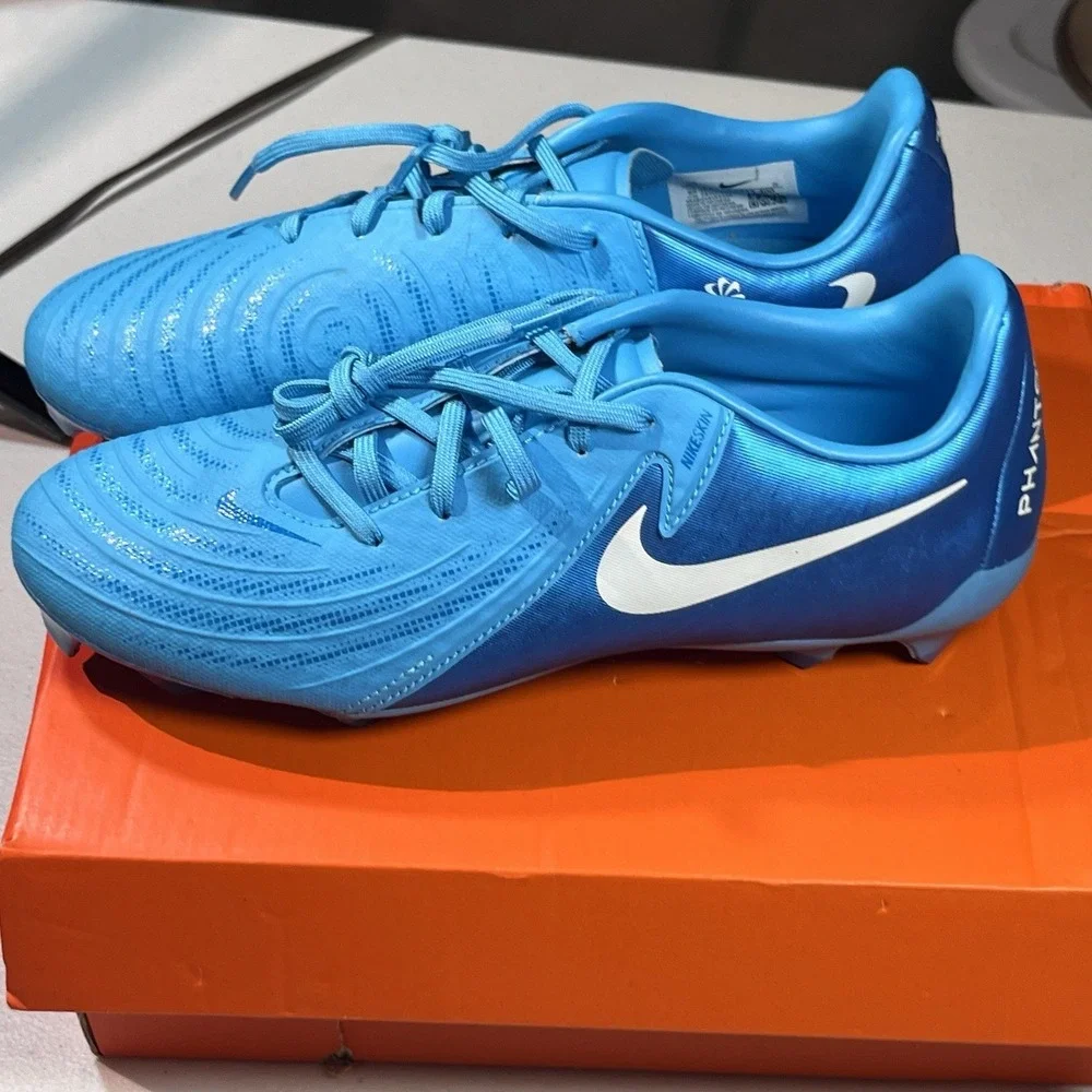 Nike Phantom GX II Academy FG/MG Blue Fury FD6723-400 Men's Size‎ 6.5 Cleats